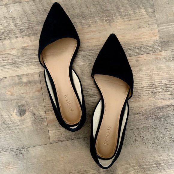 J. Crew Shoes - J Crew Zoe Suede d’Orsay Flats
